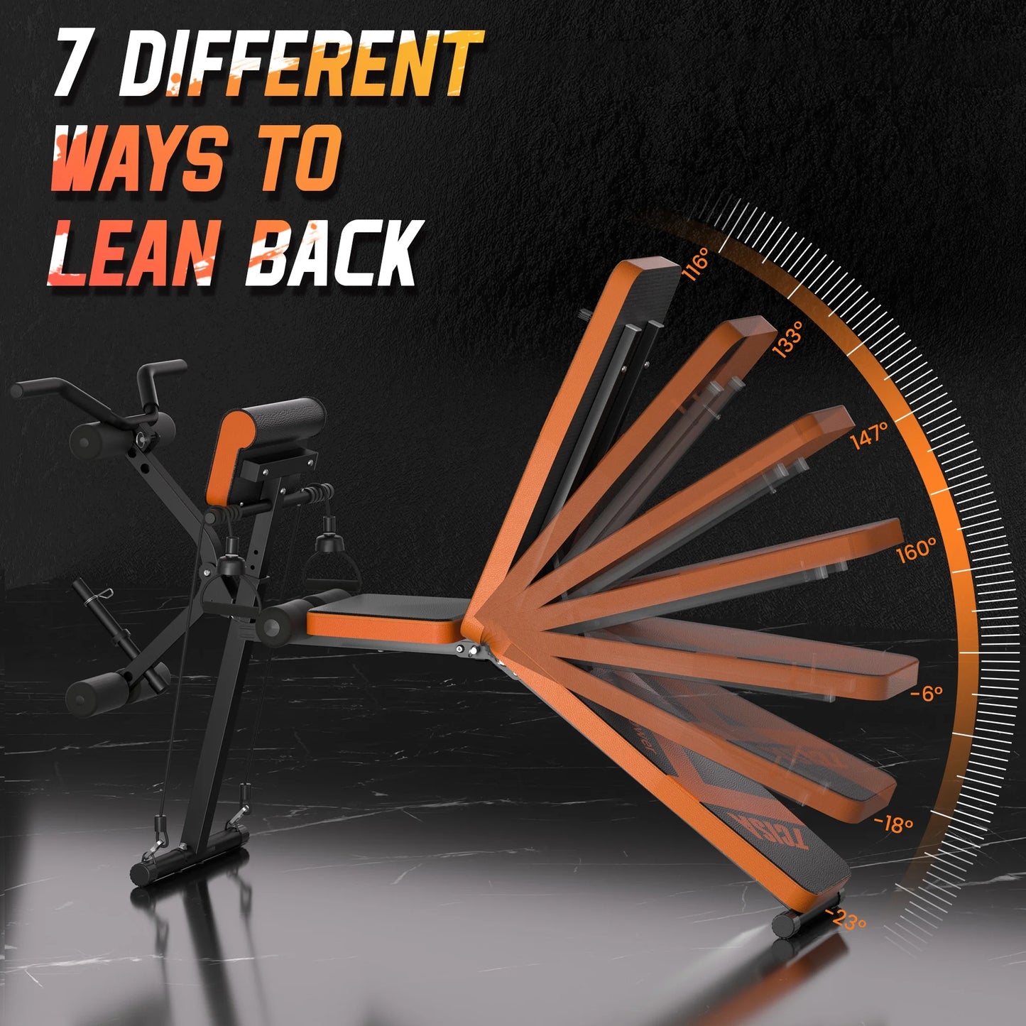 Transform Your Home Workouts with the TCISA Adjustable Weight Bench - Ultimate Versatility for Muscle Building with Leg Extension and Preacher Curl Pad