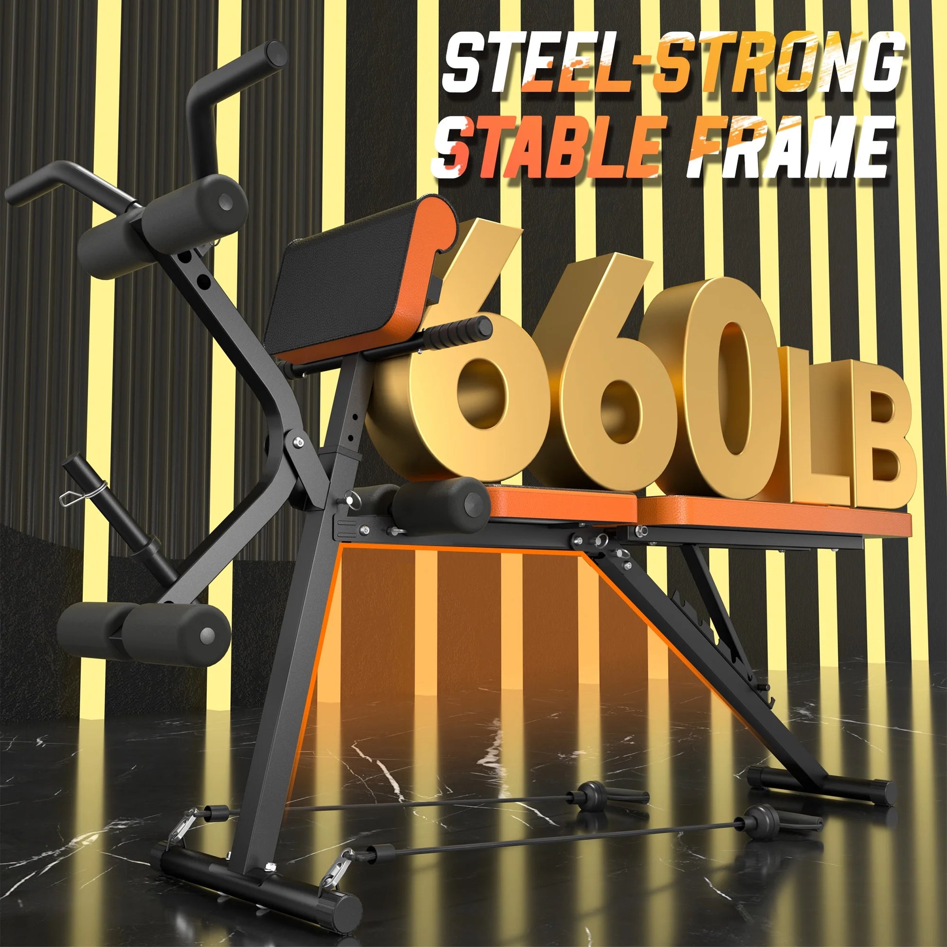 Transform Your Home Workouts with the TCISA Adjustable Weight Bench - Ultimate Versatility for Muscle Building with Leg Extension and Preacher Curl Pad