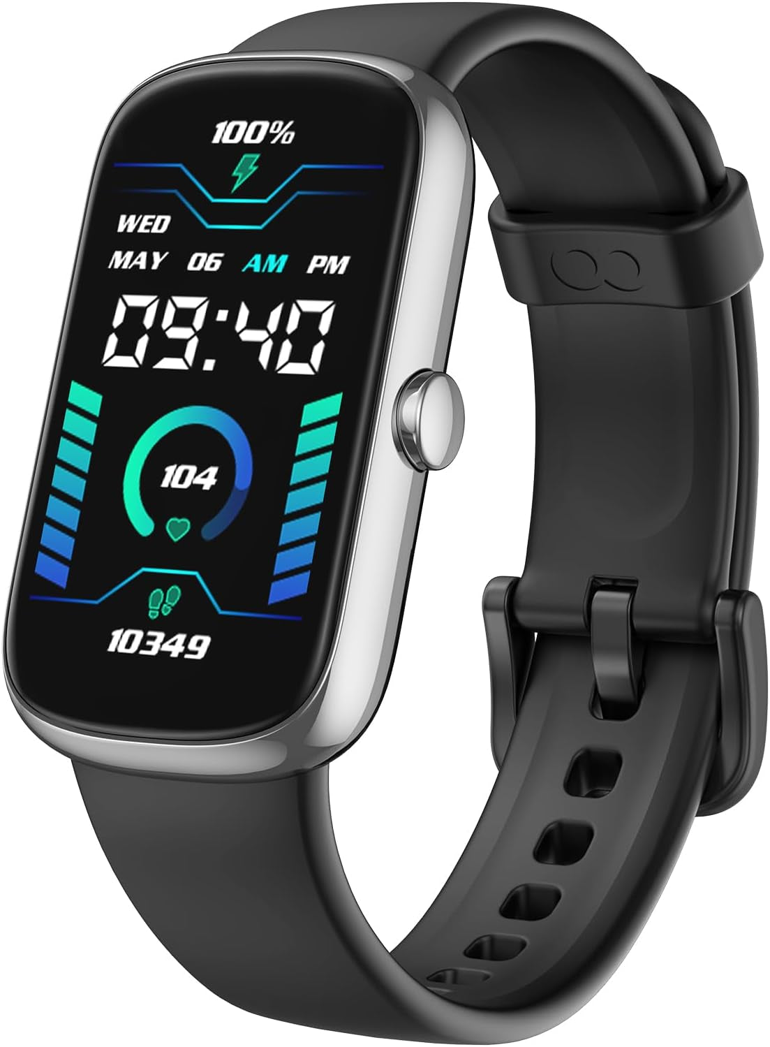 Fitness Tracker Watch with Heart Rate Blood Oxygen Sleep Monitor, IP68 Waterproof Smart Watches, Step Calorie Counter Activity Trackers and Smartwatches for Women Men