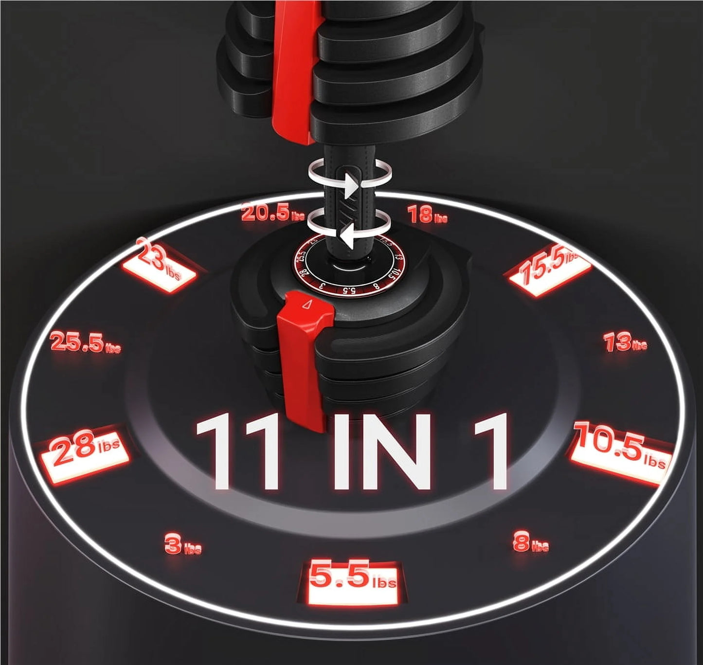  11-in-1 Adjustable Dumbbell Set