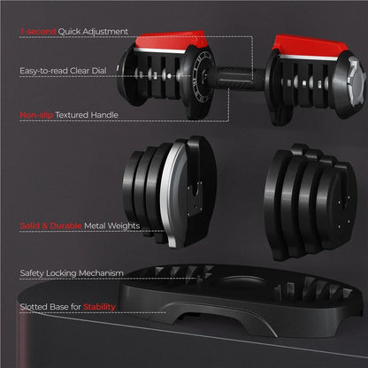  11-in-1 Adjustable Dumbbell Set