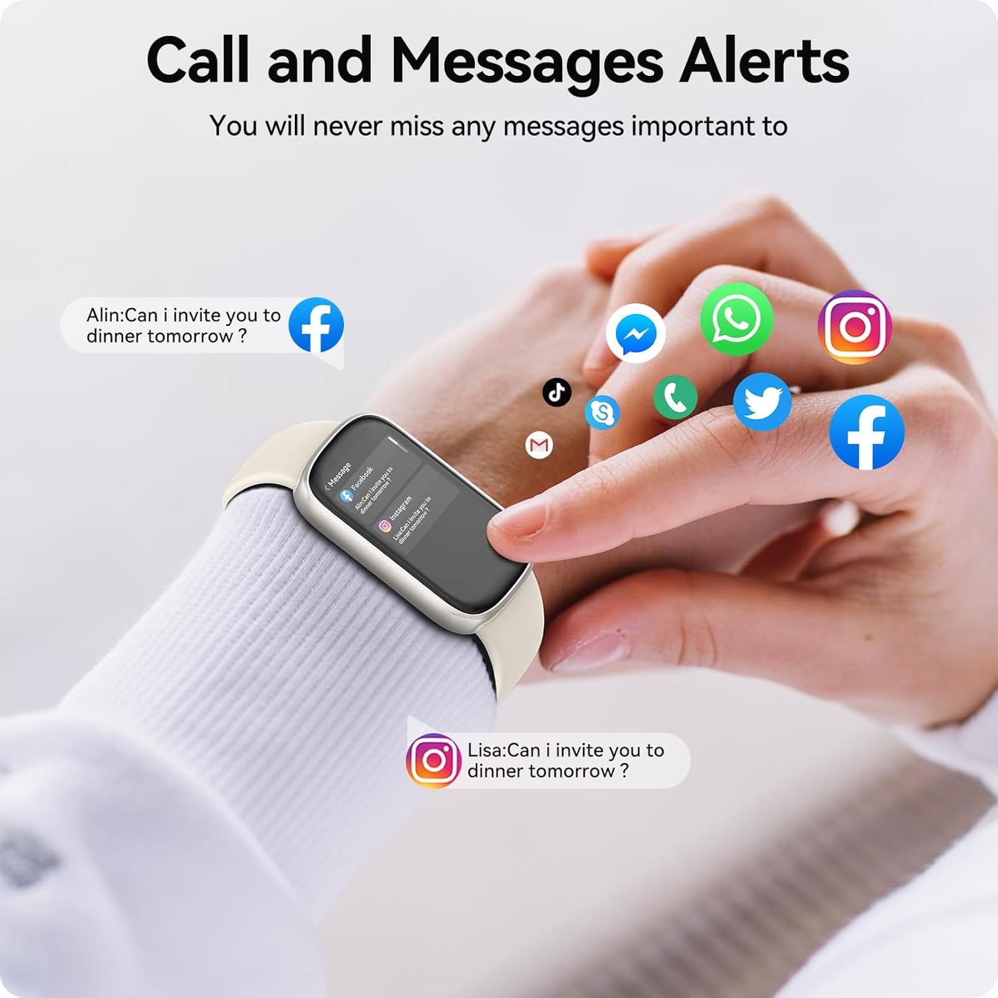 Fitness Tracker Watch with 24/7 Heart Rate Blood Oxygen Sleep Monitor, IP68 Waterproof Smart Watch, Step Calorie Counter Pedometer Health Activity Trackers and Smartwatches for Men Women