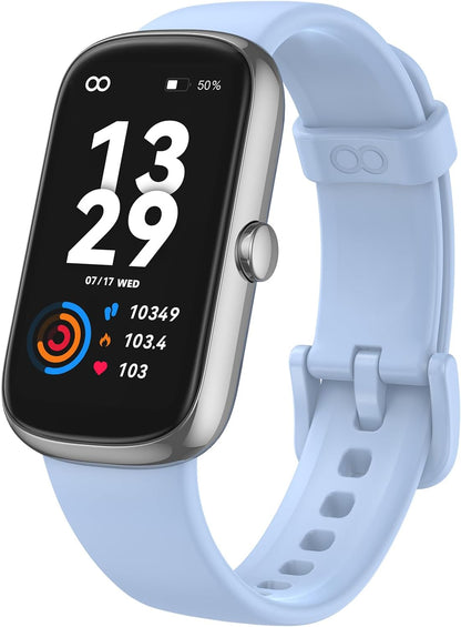 Fitness Tracker Watch with Heart Rate Blood Oxygen Sleep Monitor, IP68 Waterproof Smart Watches, Step Calorie Counter Activity Trackers and Smartwatches for Women Men