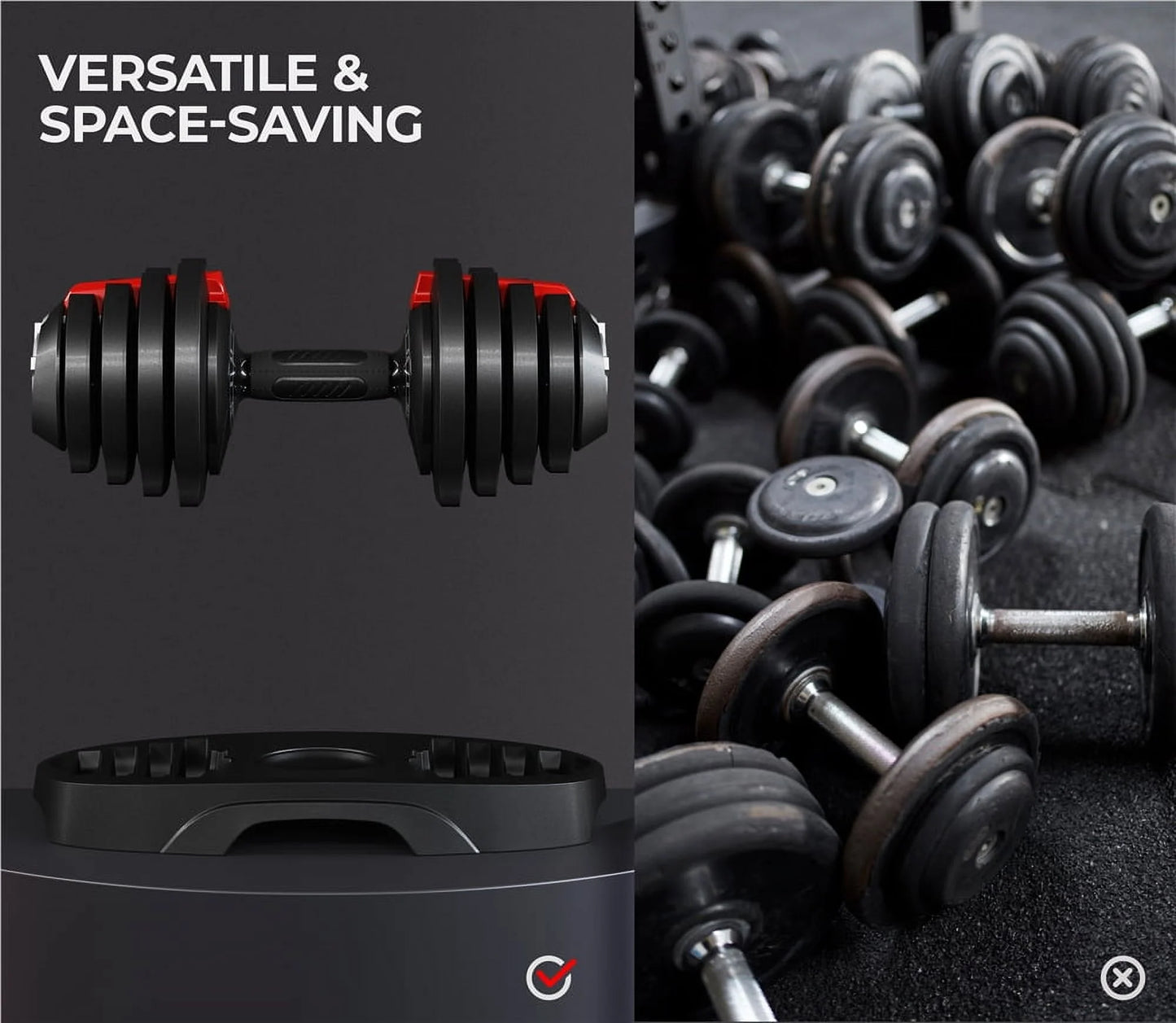  11-in-1 Adjustable Dumbbell Set
