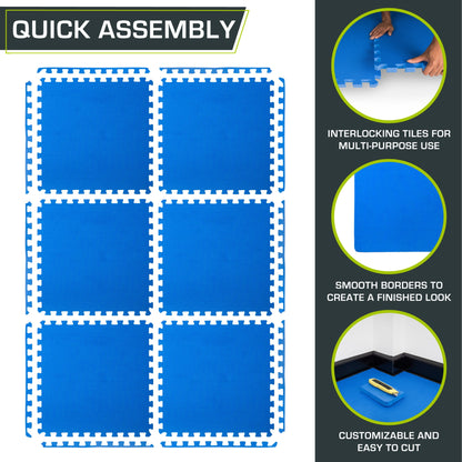  1" Extra Thick Puzzle Exercise Mat