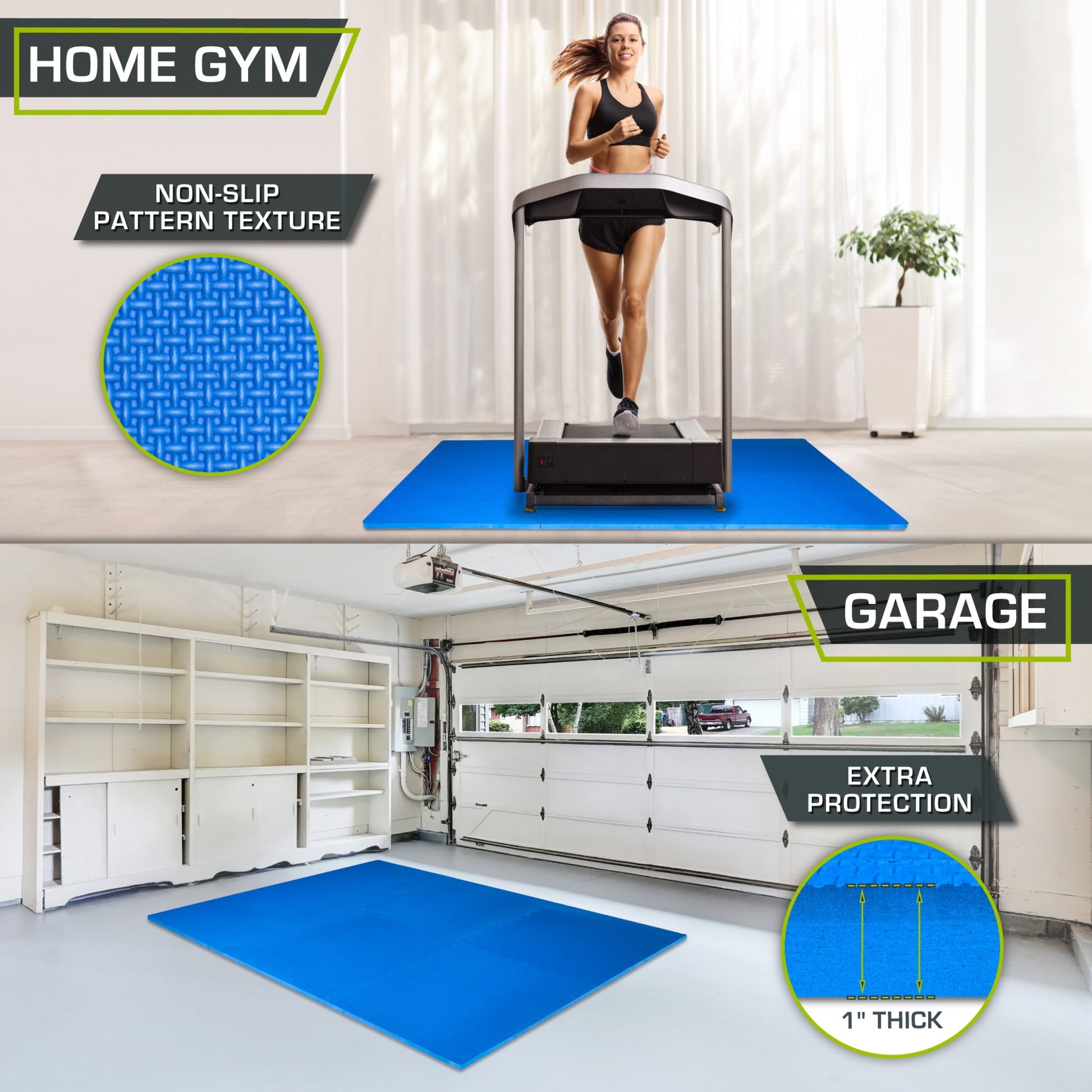  1" Extra Thick Puzzle Exercise Mat